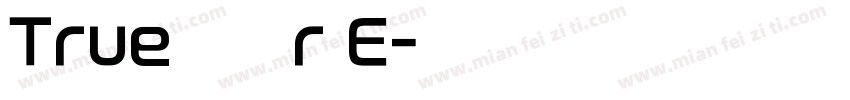TrueロゴJr E字体转换